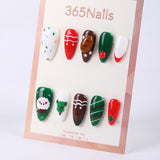 365Nails Santa Cookie & Wreath Almond Mix Set