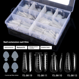 Nail Tips nail mold kit crystal quick extension paper-free tray 288 pieces mixed scale nail tool nail film kit