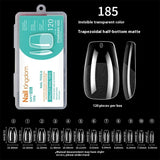 Nail Tips Nail pads are transparent and semi-matte, fully pasted, ultra-thin and non-marking, extended, and 240 full-size fake nails are free of engraving and grinding.
