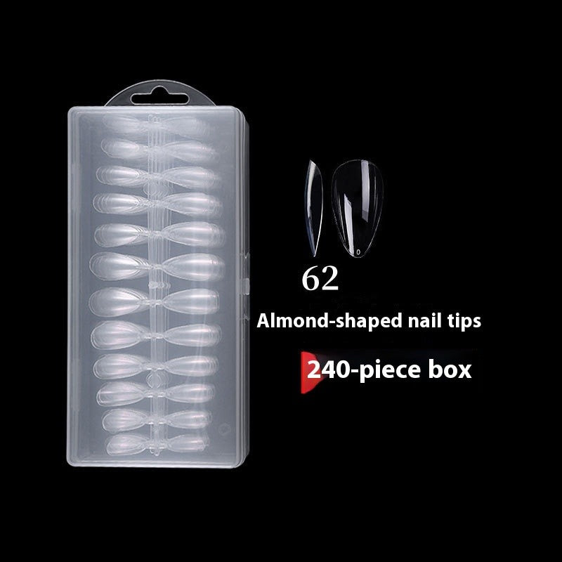 Nail Tips Press on nails pads Transparent and seamless 504 pcs Boxed fake nails Full size Short ballet full sticker Half sticker Trapezoidal nail pads