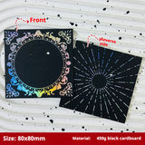 Press-On Nails Instruction Card Multi-style bronzing (MOQ:50 pieces)