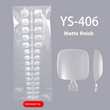 Nail Tips New toenail slices 600 pieces in a bag, transparent short toenail slices, all pasted with light and thin toenail nail slices