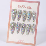 365nails full crystal rhinestone bling long press-onsSold in packs of 5. Minimum order: 1 pack (5 pcs). Quantity = number of packs. Qty 1 = 5 pcs