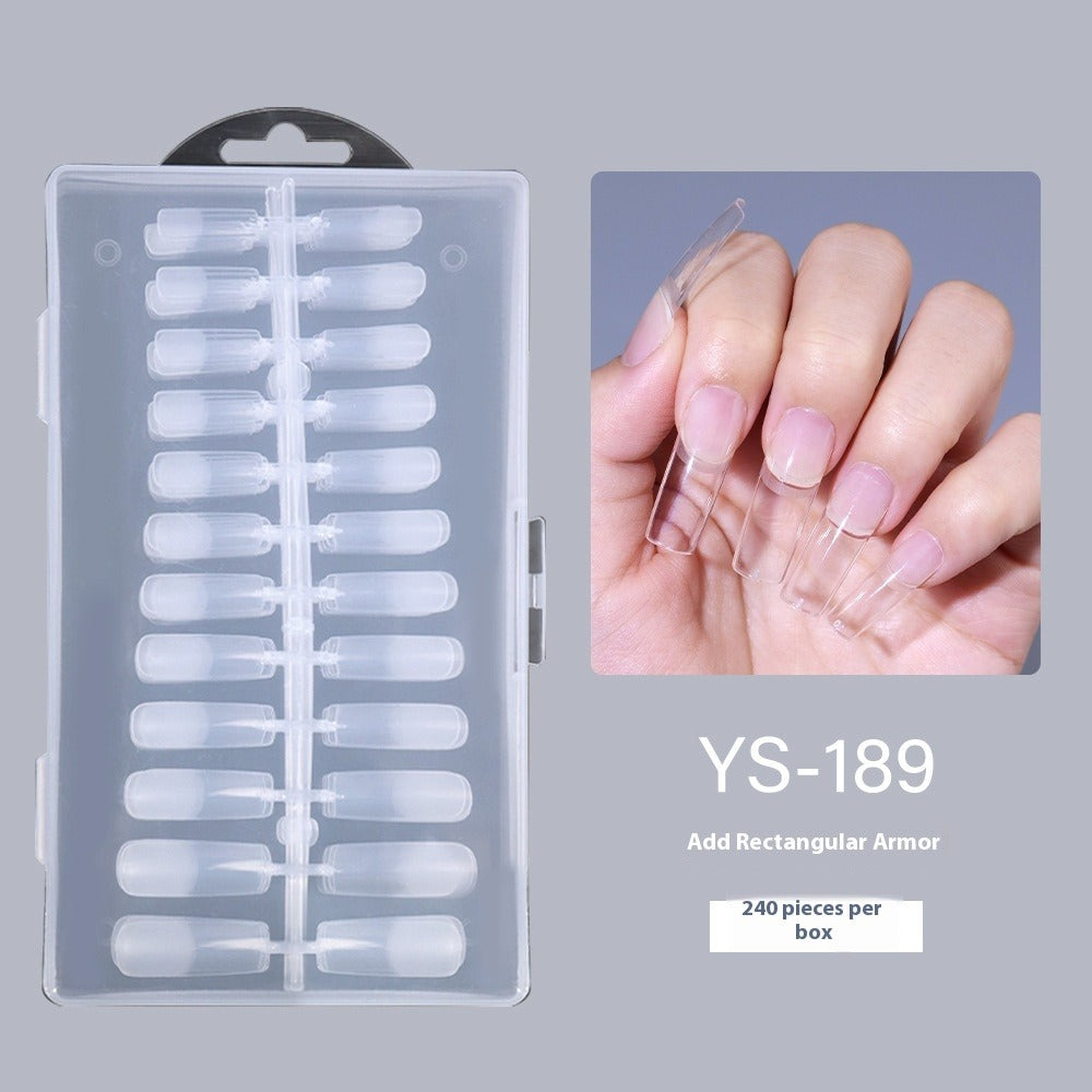 Nail Tips Nail pads are transparent and semi-matte, fully pasted, ultra-thin and non-marking, extended, and 240 full-size fake nails are free of engraving and grinding.