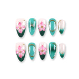 365Nails Spring Blossom Emerald French Press-On Nails