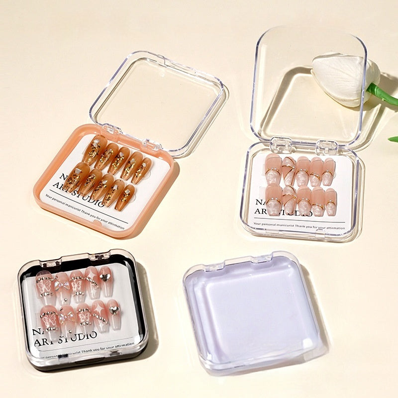 Acrylic press on nails storage box wholesale