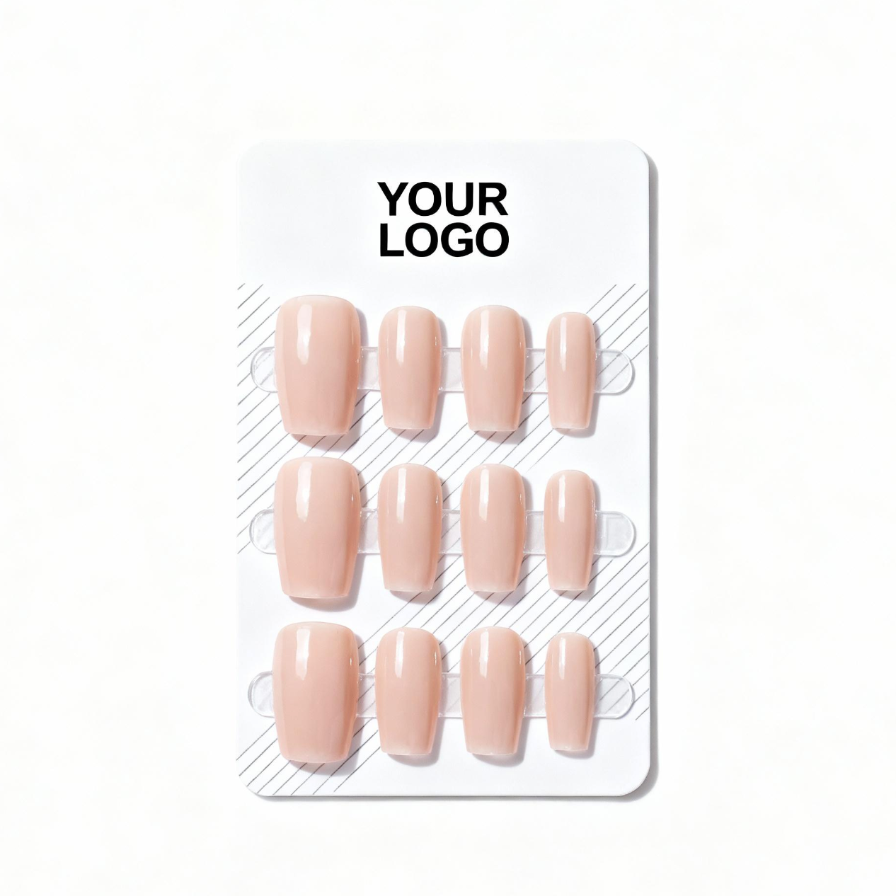 Custom Mounting Cards for Press‑On Nails (Private Label, MOQ 1,000)