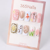 365Nails Spring Sketch Garden Press-On Nails