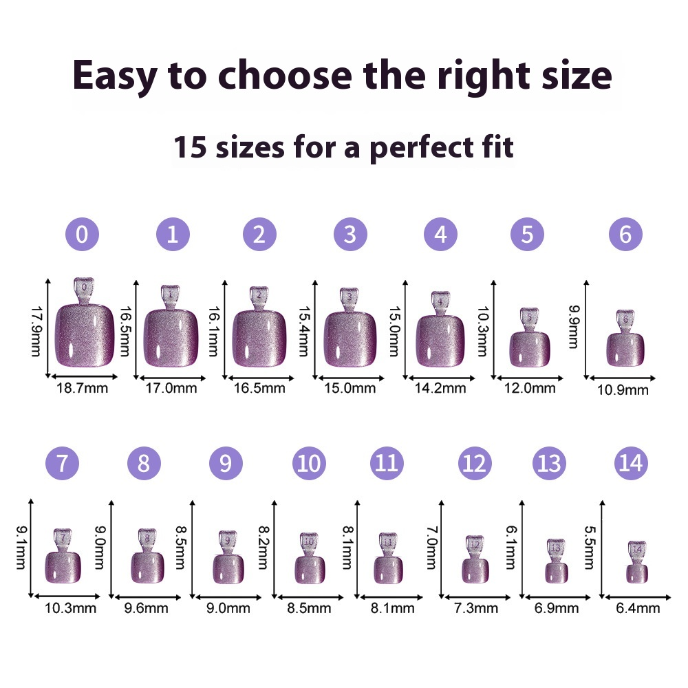 Nail Tips Press-on toenails Advanced Cat Eye Flash 120 pieces Removable Prefabricated Nail Art Patch Patch Fake Nail