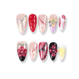 365Nails Ruby Bloom Mix Stiletto Press-On Nails