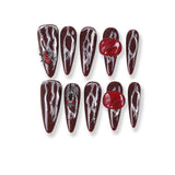 365Nails Crimson Bite Stiletto Press-On Nails