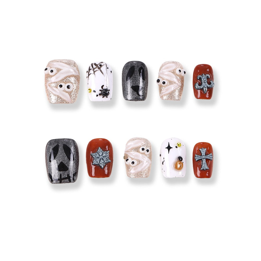 365Nails Spooky Mummy & Charms Press-On Nails