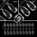 Nail Tips 200 pieces of new high-transparency solid plate nail pads, transparent glazed nail art swatch for nail shop plate practice