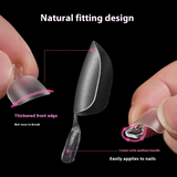 Nail Tips New children's press on nails pads, 40 pieces of sub-size matte, one size has no marks, no engraving and grinding, removable fake nails.