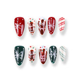 365Nails Gingerbread Christmas Stiletto Mix Set