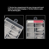 Nail Tips Wear the full number of nail pads, no carving and matte, all pasted without traces 120 pcs, patch manicure, transparent trapezoidal fake nails