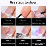 Nail Tips Press-on toenails French Short Foot Nail Nude Traceless Prefabricated Nail Art Detachable Finished Product Patch Fake Nail Film