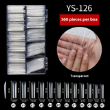 Nail Tips XXXL plus rectangular nail,  fake nails, full stickers, square nail pads,  trapezoidal nail art, square head transparent nail pads