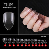 Nail Tips Nail pads are transparent and semi-matte, fully pasted, ultra-thin and non-marking, extended, and 240 full-size fake nails are free of engraving and grinding.