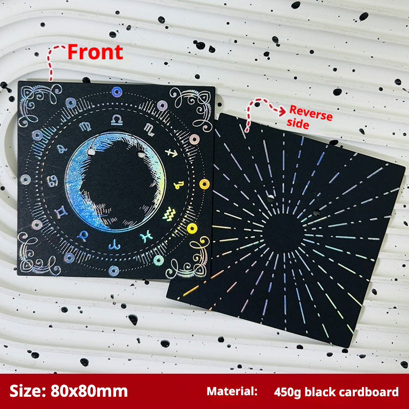 Press-On Nails Instruction Card Multi-style bronzing (MOQ:50 pieces)