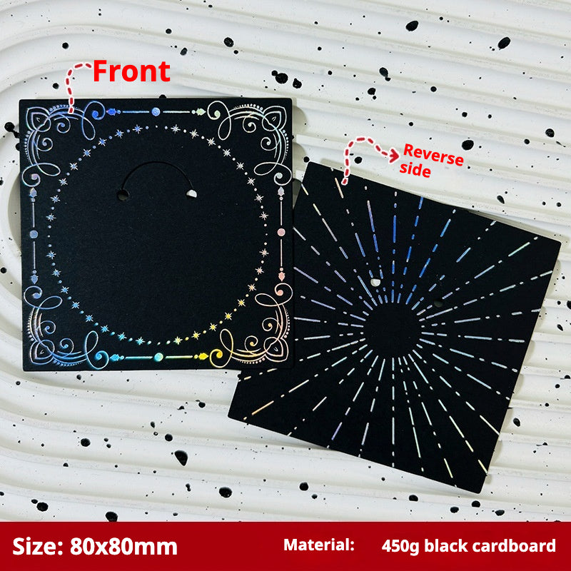 Press-On Nails Instruction Card Multi-style bronzing (MOQ:50 pieces)