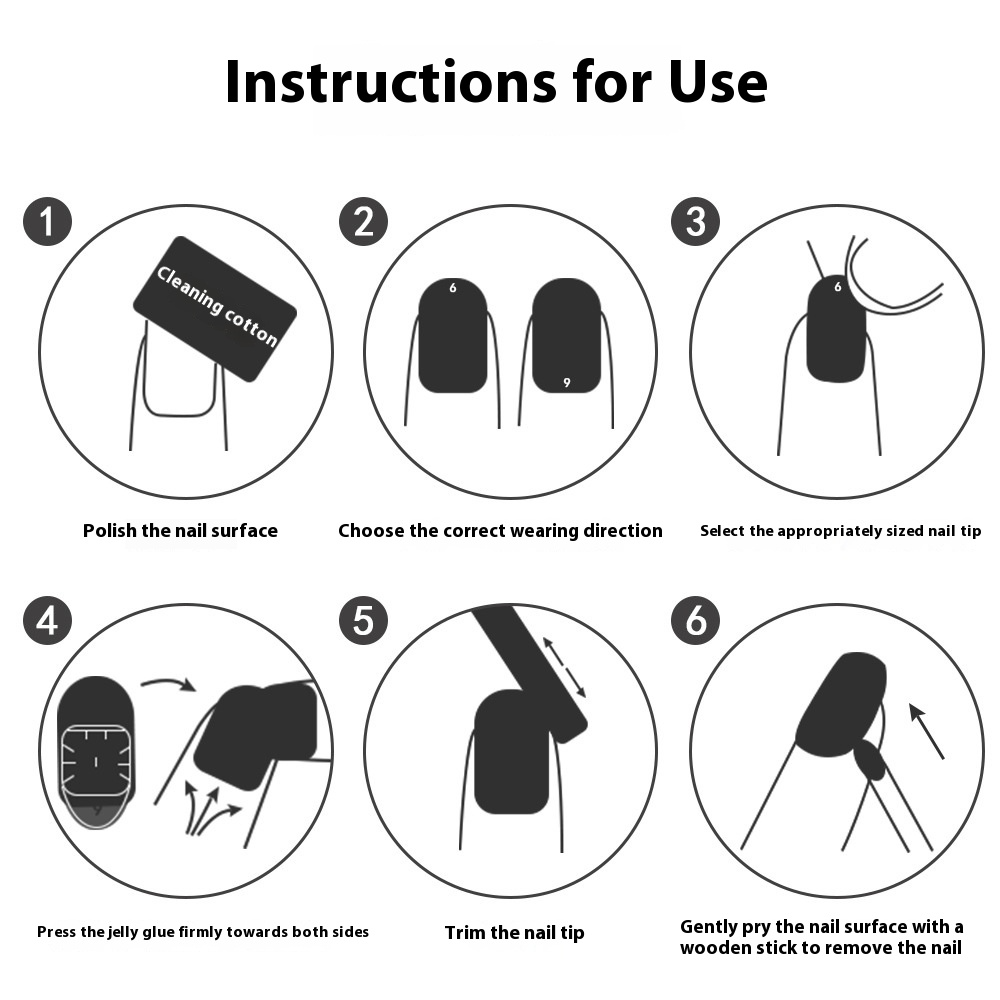 Nail Tips special for press on nails rectangular nail pieces removable full sticker manicure 24 pieces boxed fake nail factory wholesale