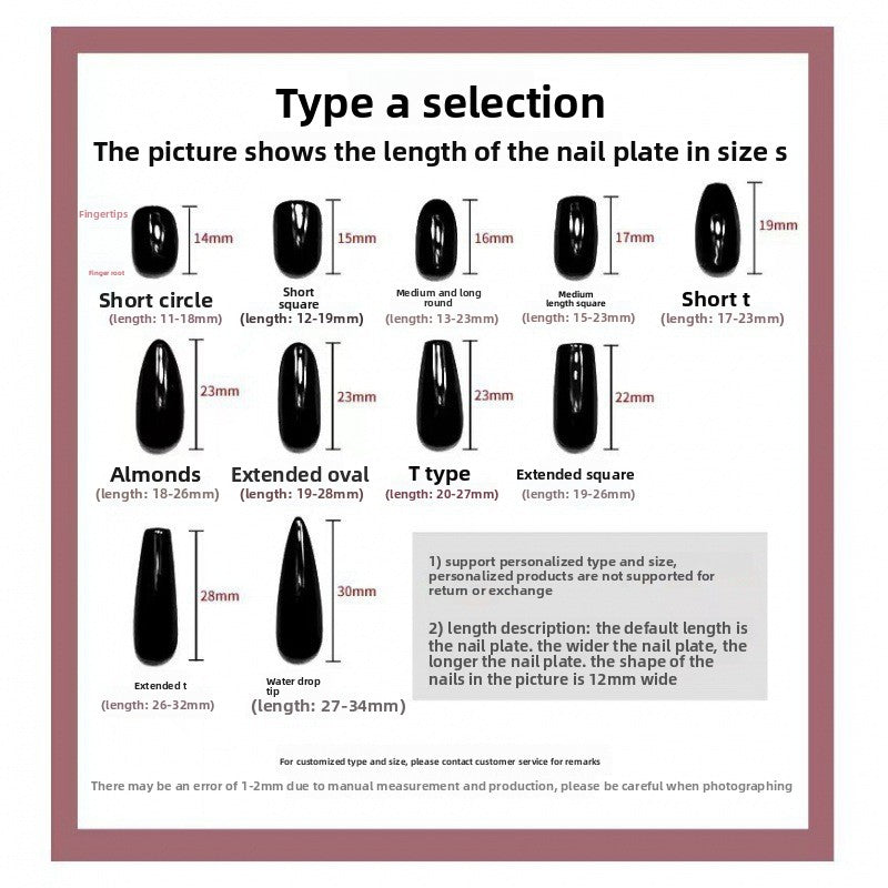 Pure handmade press on nails nail art fake nails beauty | 365nails