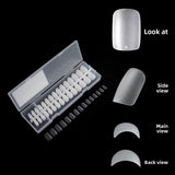 Puntas de uñas 300 piezas de arte de uñas, uñas postizas transparentes mate en caja, pieza de uña|365nails