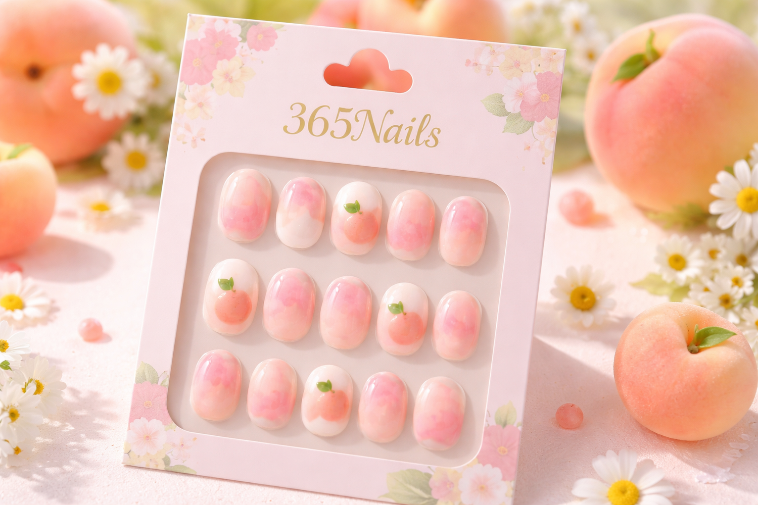 Get Ready to Blossom & Bite! 🌸🍑 365Nails' Sweetest Spring Fruit Collection is HERE! press-on nail guide from 365nails