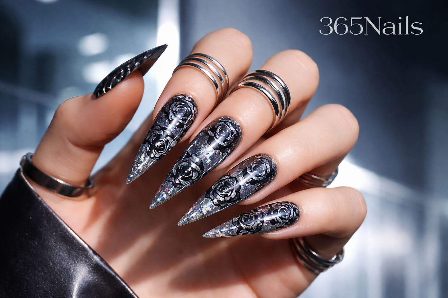 Unleash Your Inner Rebel! 🖤⛓️ Introducing 365Nails' Fierce & Flawless Long Press-On Collection! press-on nail guide from 365nails