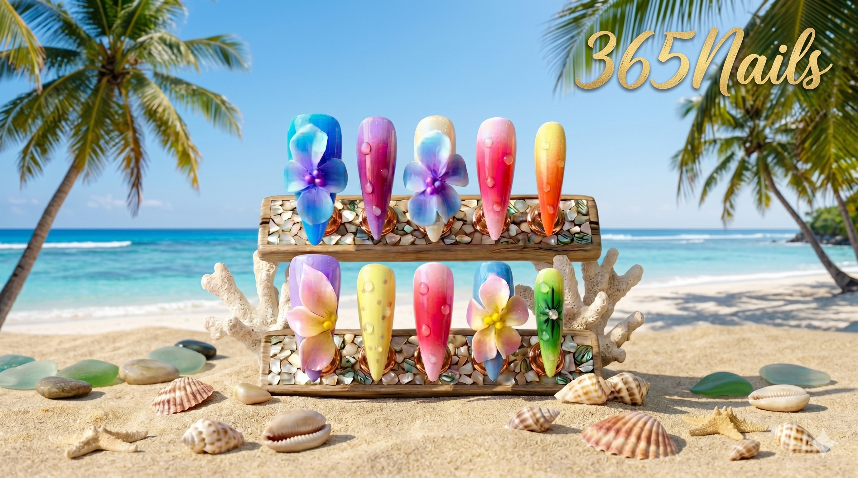 🌺 365Nails Midsummer Paradise: Let Island Vibes Bloom at Your Fingertips