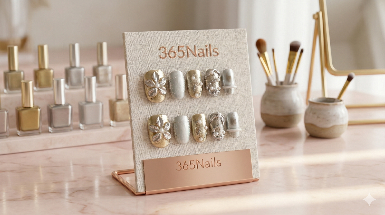 Gilded Flora Press-On Nails: Minimalist Chic Guide for Buyers & Sellers press-on nail guide from 365nails