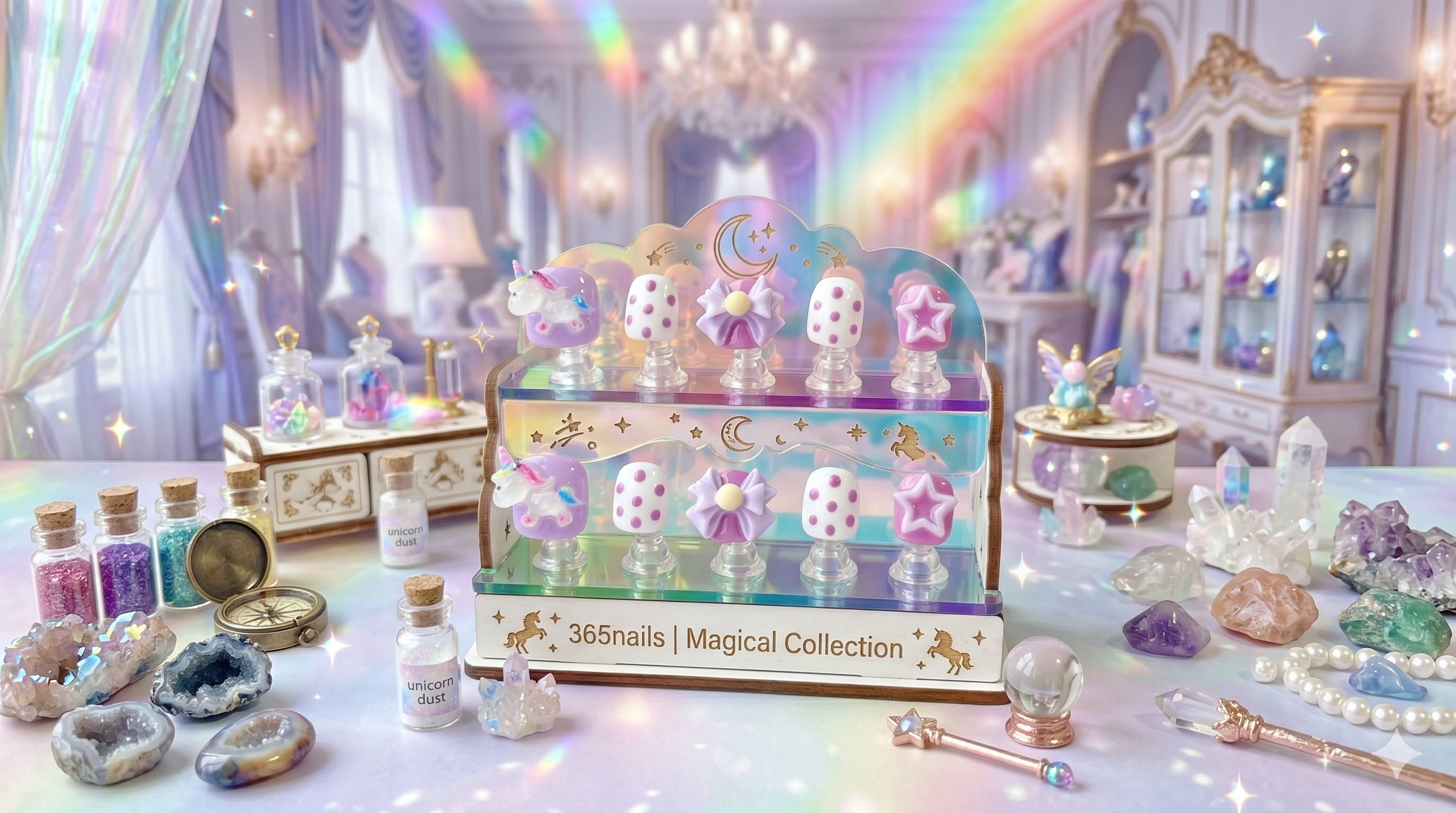 🦄 365Nails Magical Collection: Enchanting Kids' Press-On Nails🎀