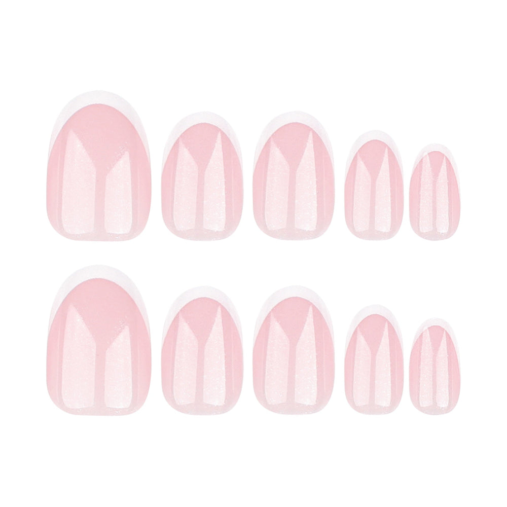 Classic French Wearable Nail Short Short Round Nail Art Naked Powder Wearable False Nails Removable Nail Products Wholesale｜365nails