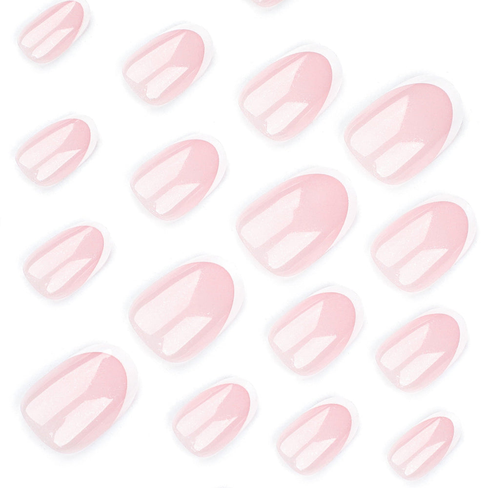 Classic French Wearable Nail Short Short Round Nail Art Naked Powder Wearable False Nails Removable Nail Products Wholesale｜365nails
