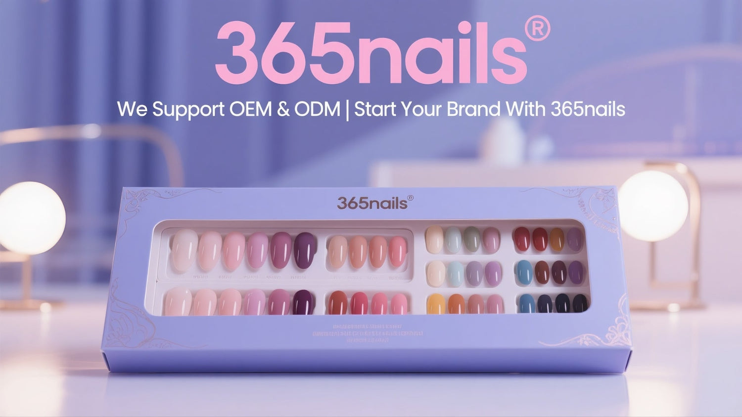 365nails Supports OEM/ODM Press-On Nail Services Empowering the Growth of Your Nail Brand press-on nail guide from 365nails