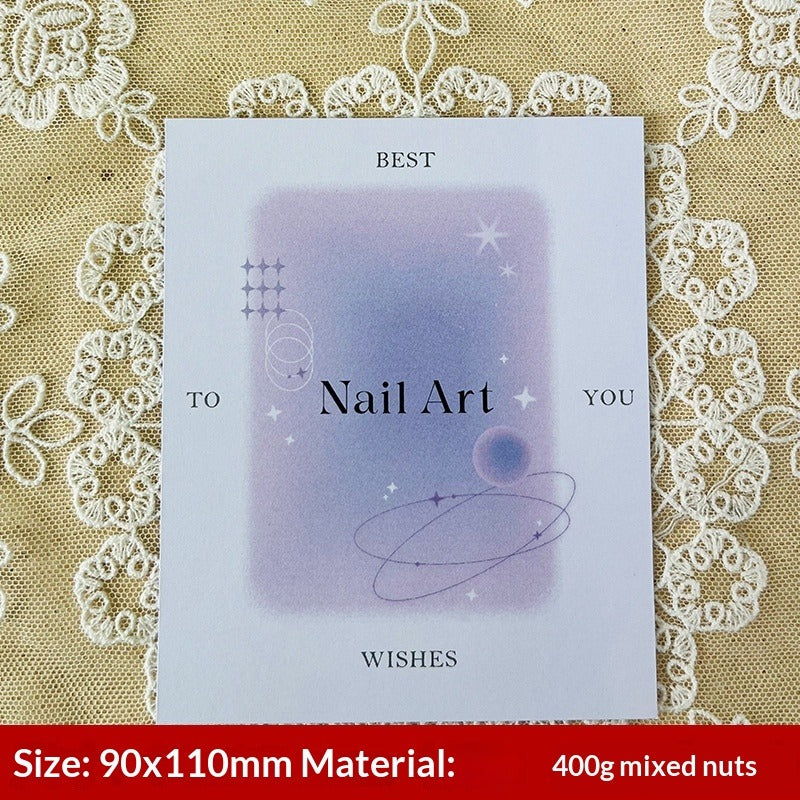 Elegant Floral Display Cards for Press On Nail Sets (MOQ=50)