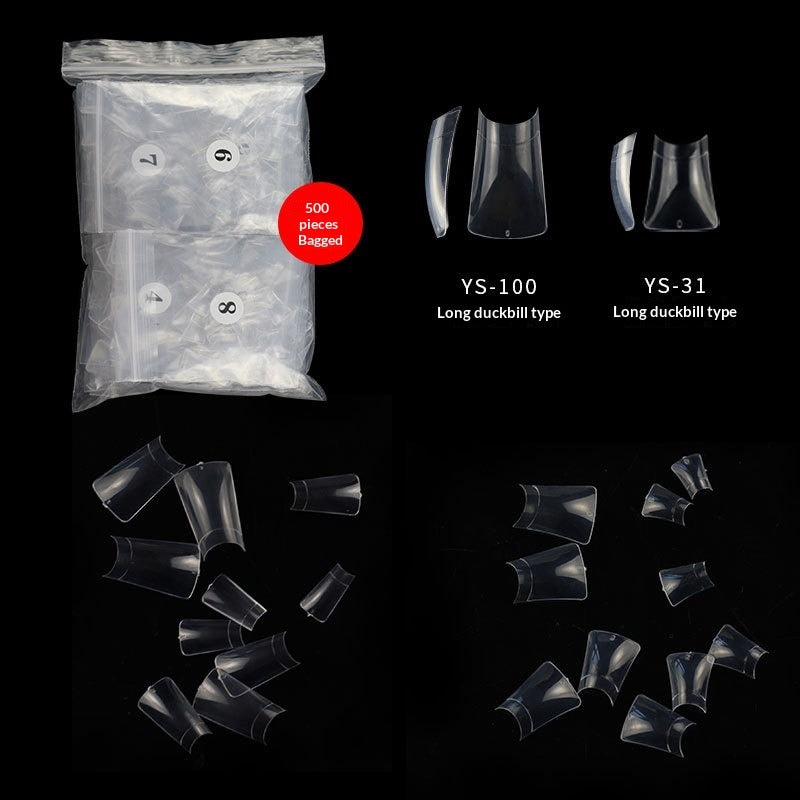 Drama Collection: "YS-100 Long Duck" – Long Duck Bill Nail Tips (500pcs Bag)