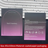 Custom Printed Display Cards for Press On Nail Packaging (MOQ=50)