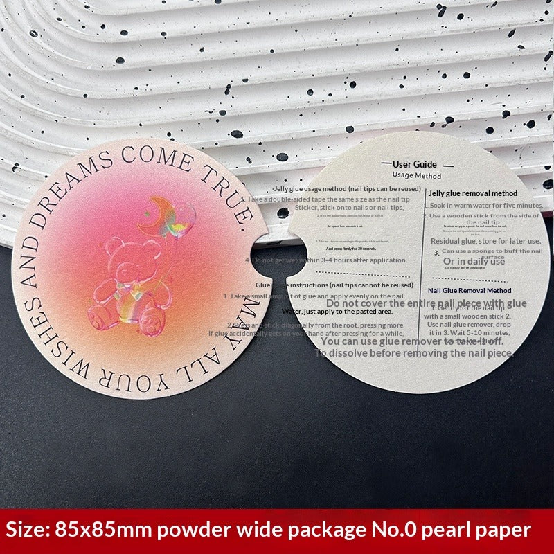 Classic White Display Cards for Press On Nail Sets (MOQ=50)