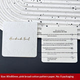 Embossed Cotton Paper Display Cards for Press On Nails (MOQ=50)