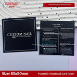 Classic White Display Cards for Press On Nail Sets (MOQ=50)