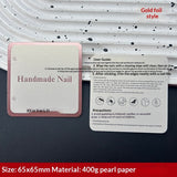 Square Minimal Display Cards for Handmade Press On Nails (MOQ=50)