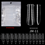 Nail Tips nail mold crystal without paper holder, rapid phototherapy, 60 nail extension tablets, bagged with graduated nail film, wholesale