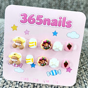 365nails: "Sweet Bear" – 3D Character Bear Handmade Short Square Nails