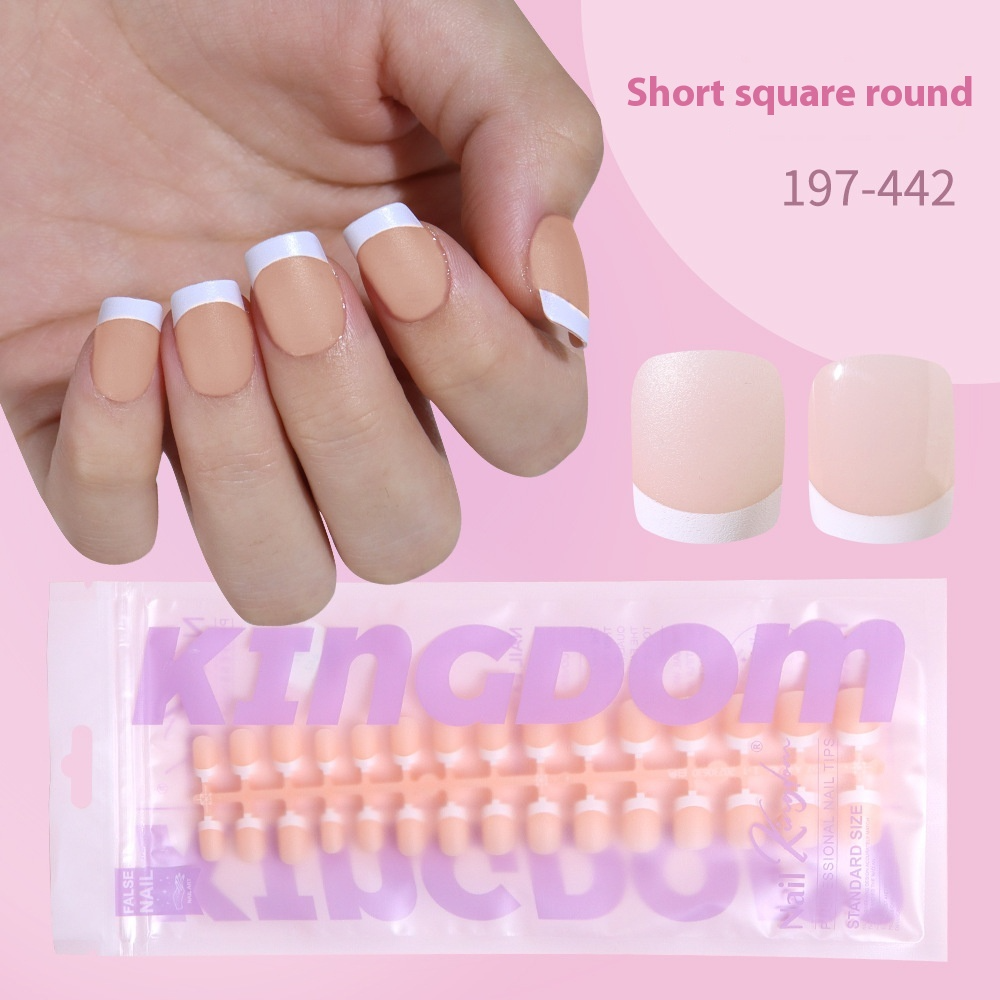 Nail Tips French prefabricated nail pads, whole bags, new non-marking removable fake nail patches, French press on nails
