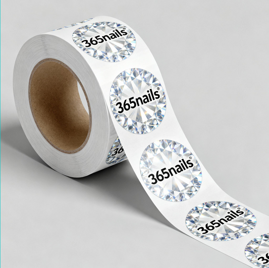 Custom Crystal Logo Stickers for Packaging (Private Label, MOQ 500)