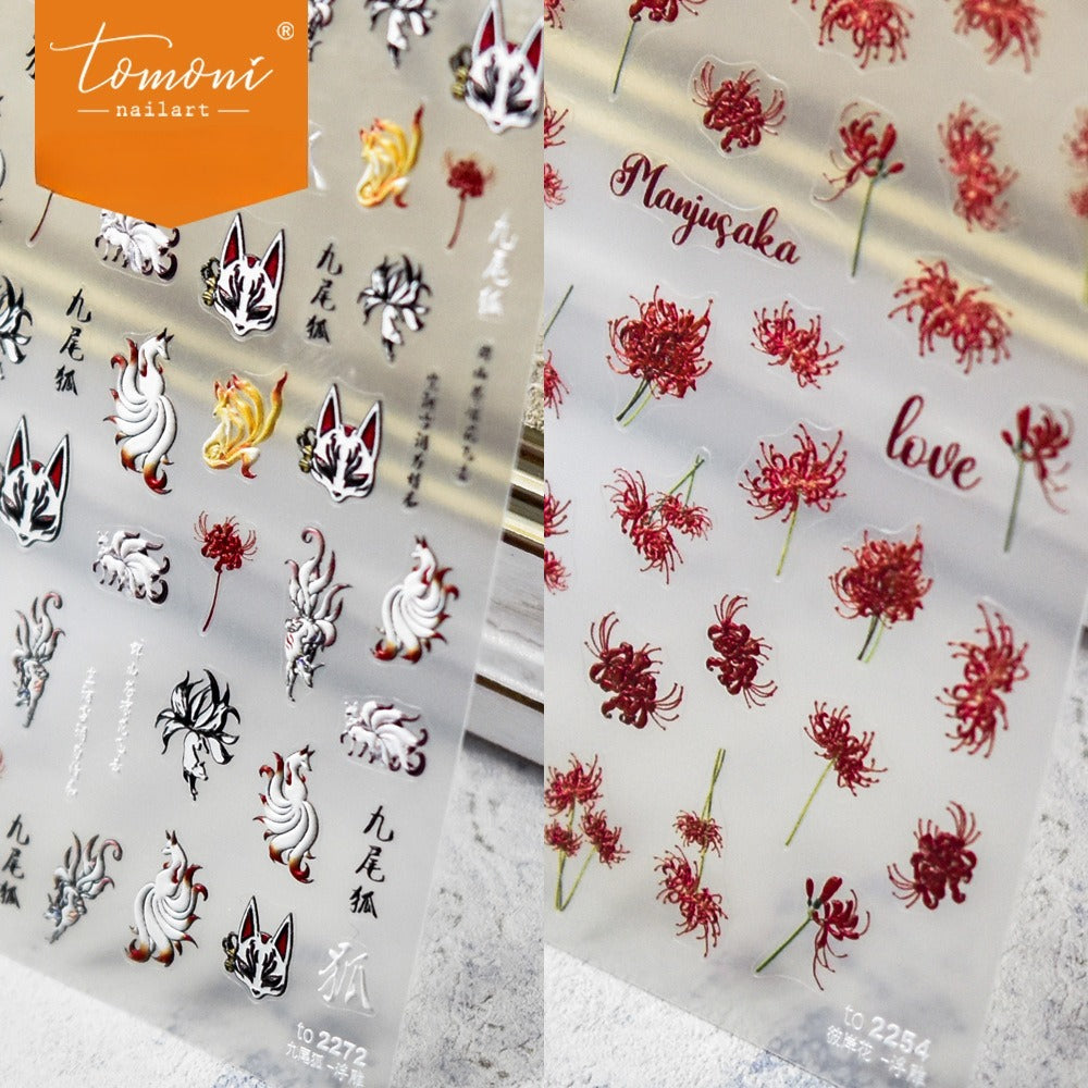 Manjushaka Blooms – Romantic Floral Nail Art Set