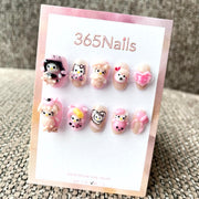365nails: "Kitty's Daydream" – 3D Cartoon Character Short Square Nails
