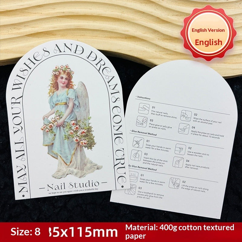 Arch Shape Display Cards for Handmade Press On Nails (MOQ=50)